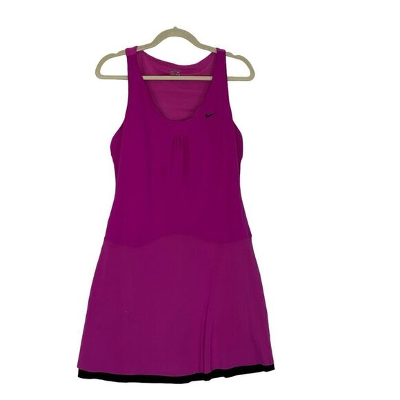 Nike Dri-Fit Tennis Dress in Magenta and Black | Size M - Picture 2 of 7